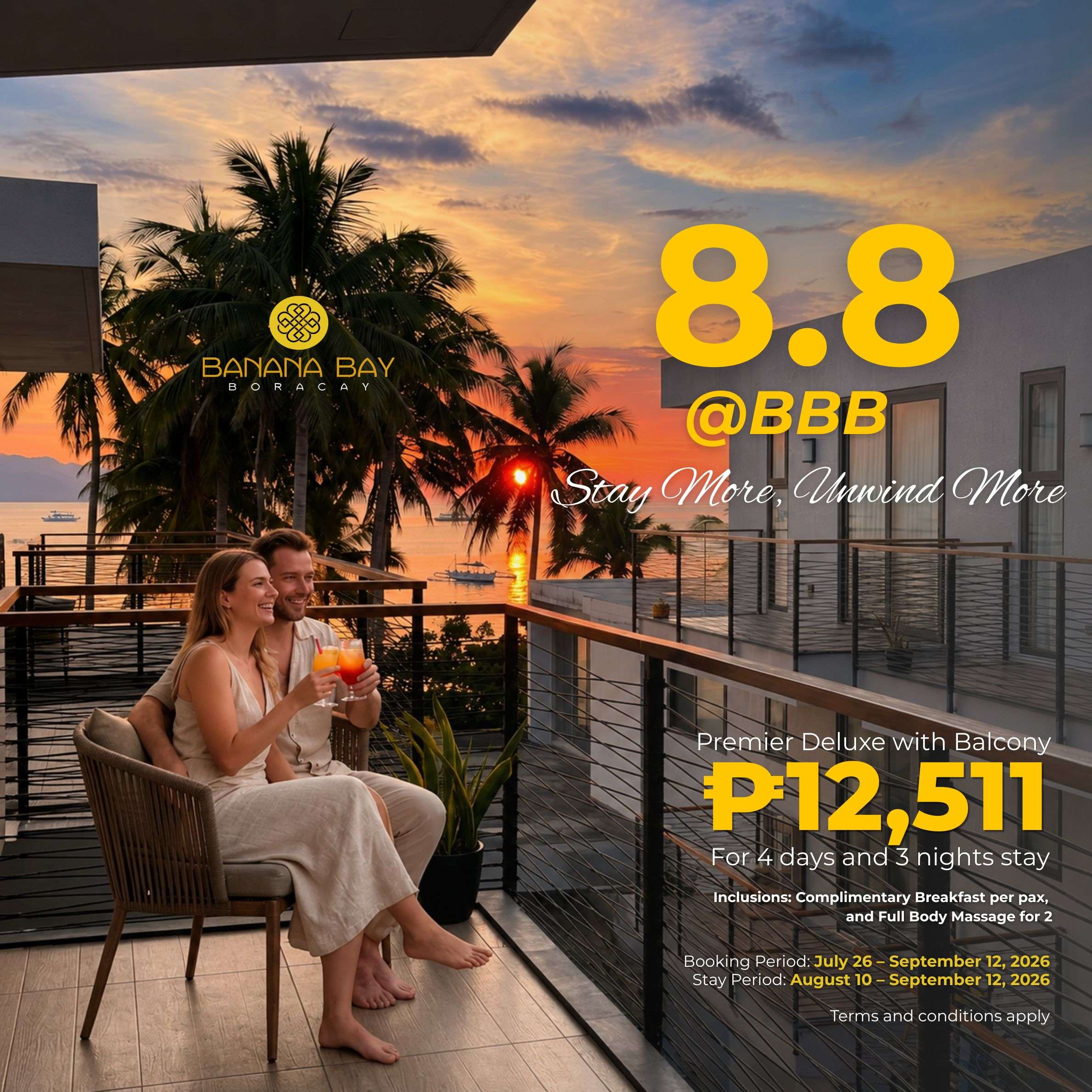 8.8@BBB Stay More, Unwind More